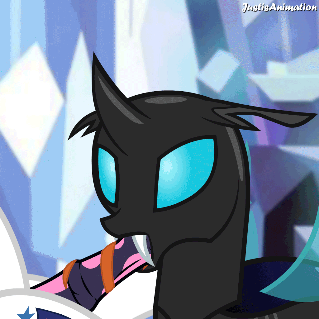 2017 animated blue_eyes changeling cutie_mark digital_media_(artwork) equine erection friendship_is_magic hair horse justis loop male male/male mammal my_little_pony penis pony sex shining_armor_(mlp) simple_background thorax_(mlp) tongue wings