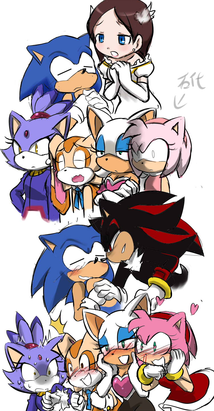 &lt;3 &lt;3_eyes amy_rose anthro bat blaze_the_cat blood blush bored clothing cream_the_rabbit eyeshadow feline female fur gloves group hedgehog hi_res human lagomorph makeup male mammal princess_elise rabbit reaction_image rouge_the_bat shadow_the_hedgehog shocked smile sonic_(series) sonic_the_hedgehog surprise sweat toony unknown_artist video_games