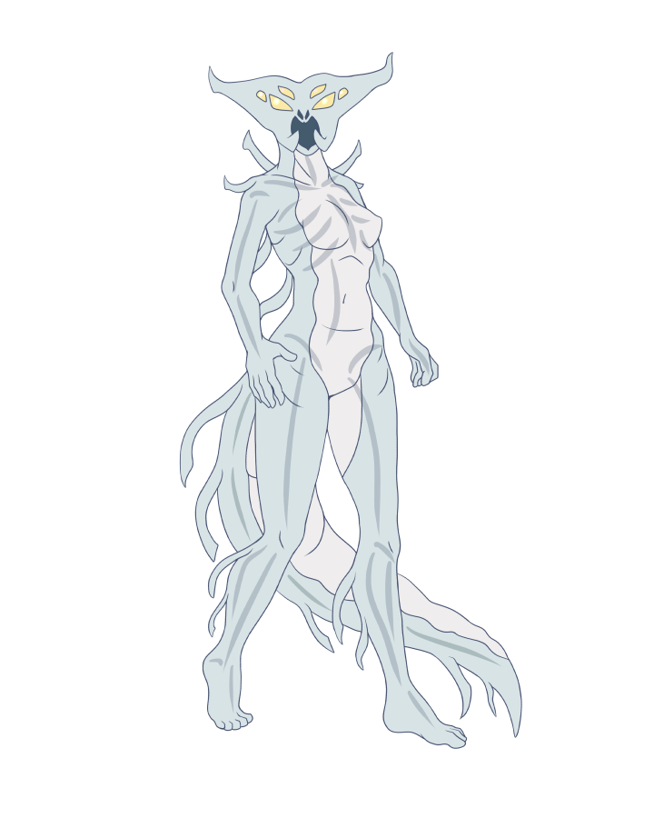 6_eyes alpha_channel anthro anthrofied breasts female ghost_leviathan navel nude prydri solo subnautica