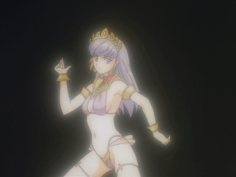 00s 1girl animated animated_gif armband armlet ass bangs bikini black_background blue_hair bracelet breasts cleavage cleavage_cutout curvy dancer dancing dark_skin erola_suppaatoka female gypsy harem_outfit headdress highleg highleg_bikini highleg_swimsuit honoo_no_labyrinth hypnotic jewelry labyrinth_of_flames long_hair looking_at_viewer lots_of_jewelry lowres navel neck_ring outstretched_arms panties purple_bikini revealing_clothes screencap simple_background solo standing string_bikini swimsuit thighhighs thighlet thong tiara underwear