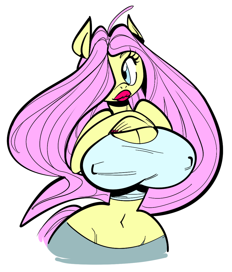big_(disambiguation) breasts female fluttershy_(mlp) friendship_is_magic invalid_tag my_little_pony oddjuice