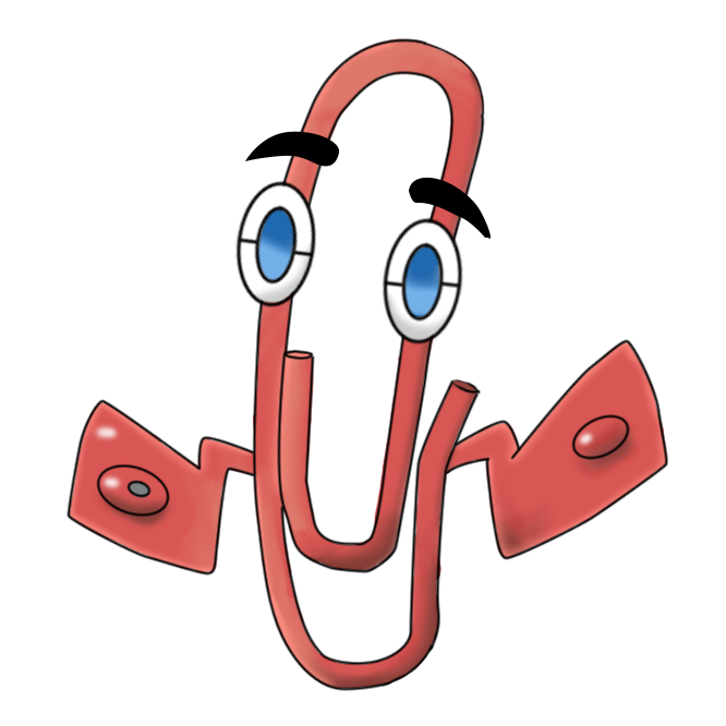 ambiguous_gender animate_inanimate blue_eyes clippy front_view nintendo not_furry pok&eacute;mon pok&eacute;mon_(species) rotom rotomdex simple_background solo unknown_artist video_games where_is_your_god_now white_background