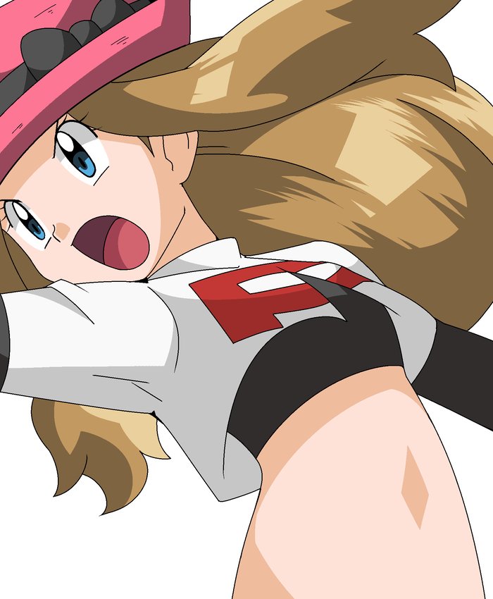 black_gloves elbow_gloves hainchu pokemon pokemon_(anime) pokemon_xy_(anime) serena_(pokemon) team_rocket team_rocket_(cosplay)