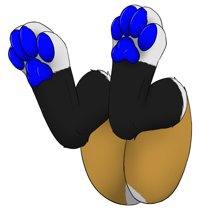 4_toes digitigrade hindpaw pawpads paws selix selixjackal stickers toes