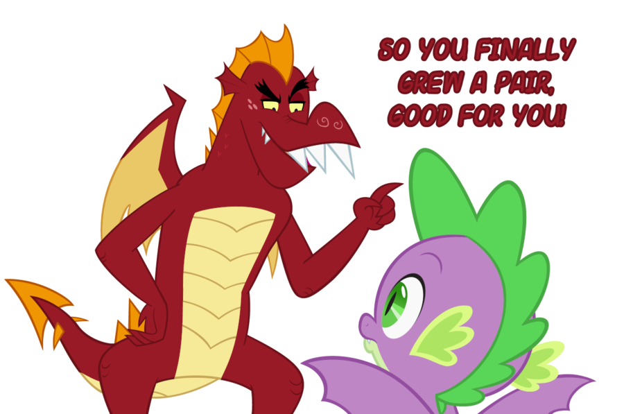 2018 alpha_channel dragon duo english_text feral friendship_is_magic garble_(mlp) male my_little_pony queencold simple_background spike_(mlp) text transparent_background