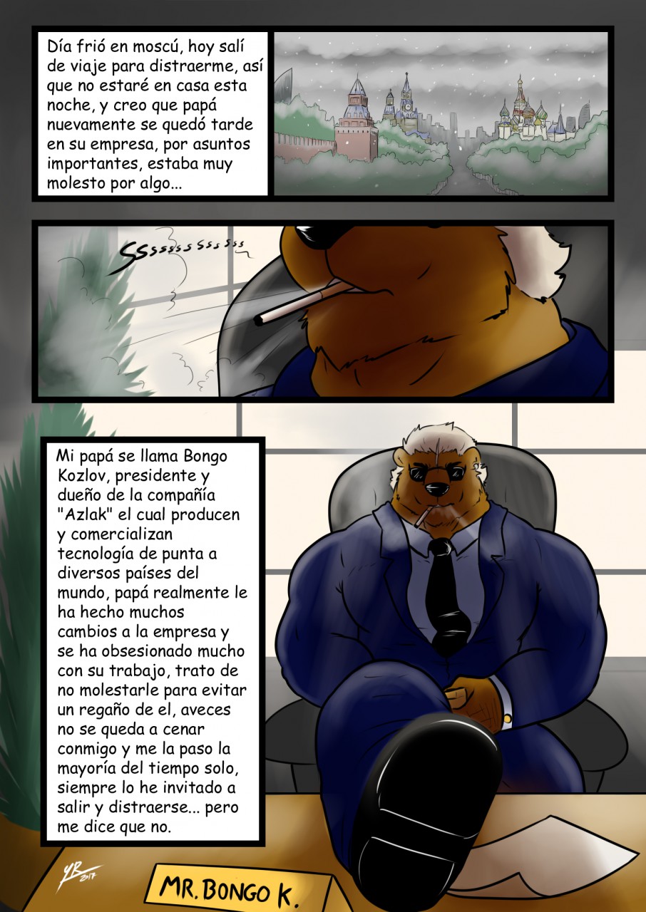 bear clothing comic male mammal spanish_text text translation_request yasserlion