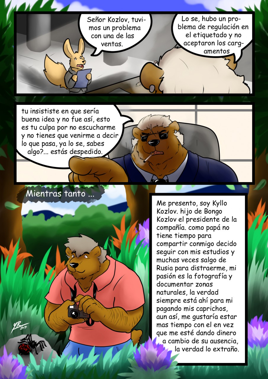 bear canine clothing comic fennec fox male mammal spanish_text text translation_request yasserlion