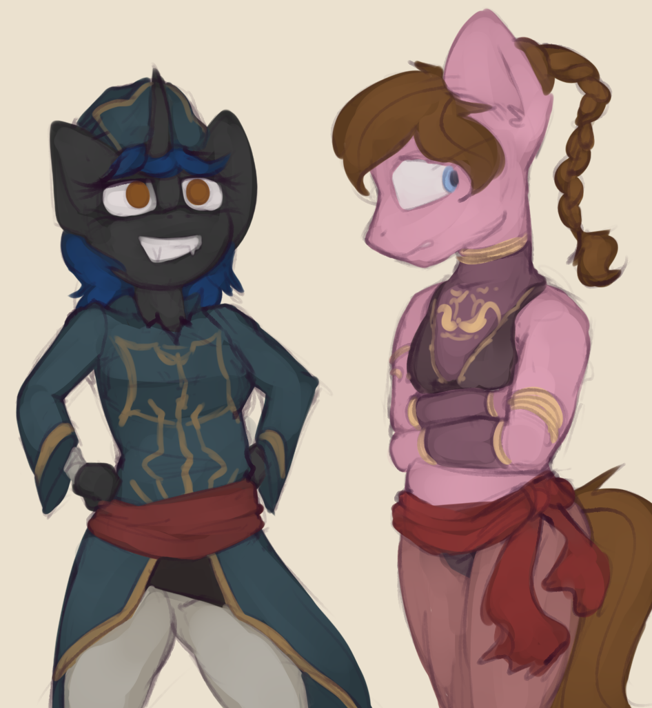 anthro changeling clothed clothing crossdressing dusty_tomes equine fan_character female horse male mammal marsminer my_little_pony pony