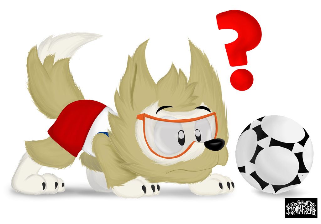 2017 ? anthro arctic_wolf arm_markings ball blue_eyes canine clothed clothing doubt ears_up eyewear fifa fifa_2018 fifa_russia_2018 fur goggles holding_ball jordanfrechet male mammal markings mascot russia russian shirt shorts simple_background soccer soccer_ball solo sport t-shirt tan_fur white_markings wolf world_cup zabivaka