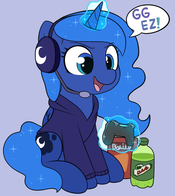 ! 2018 adorkable beverage blue_eyes bottle chibi chips_(food) clothed clothing controller cosmic_hair cute cutie_mark dialogue doritos dualshock_4 english_text equine eyebrows eyelashes feathered_wings feathers female feral food friendship_is_magic game_controller gaming glowing_horn grey_background hair headphones headset hoodie hooves horn levitation long_hair magic mammal microphone moon moozua mountain_dew my_little_pony open_mouth open_smile playing_videogame playstation_4 portrait princess_luna_(mlp) simple_background sitting smile soda solo sparkles speech_bubble text tongue video_games winged_unicorn wings