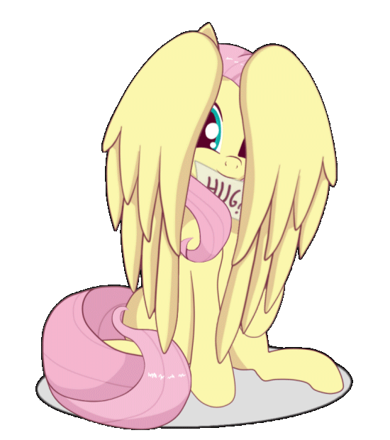 2018 alpha_channel animated blush cutie_mark english_text equine female feral fluttershy_(mlp) friendship_is_magic hair looking_at_viewer mammal my_little_pony pegasus simple_background solo szafir87 text transparent_background wings