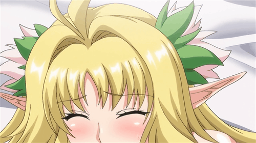 1girl animated animated_gif bed blonde_hair bouncing_breasts breasts elf female huge_breasts long_hair lucie_menelumia lying moaning nipples nude on_bed pointy_ears sex shiny shiny_skin smile t-rex_(animation_studio) very_long_hair youkoso!_sukebe_elf_no_mori_e