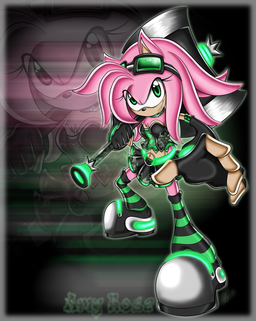 2009 amy_rose clothing female footwear gloves green_eyes looking_at_viewer metalpandora shoes solo sonic_(series)