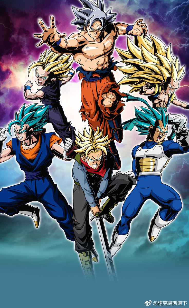 10s 6boys abs aqua_eyes armor blonde_hair blue_eyes blue_hair boots dougi dragon_ball dragon_ball_super dragonball_z earrings father_and_son full_body fusion gotenks grey_eyes grey_hair jewelry jumping long_hair male_focus manly muscle neckerchief no_eyebrows saiyan serious shirtless short_hair silver_eyes silver_hair son_gohan son_gokuu super_saiyan super_saiyan_2 super_saiyan_3 super_saiyan_blue sword torn_clothes trunks_(dragon_ball) ultra_instinct vegeta vegetto vest weapon wristband