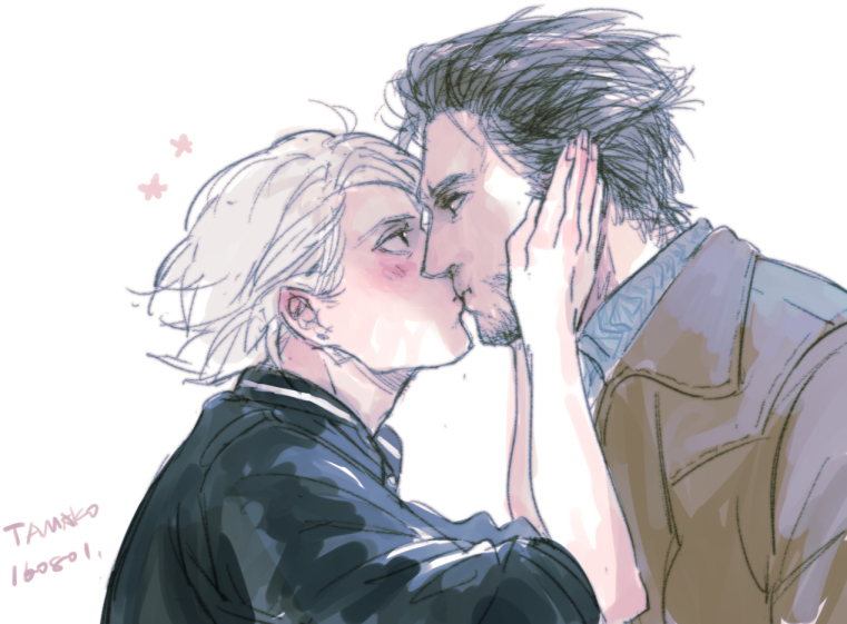 2boys age_difference kiss male male_focus multiple_boys quicksilver tagme x-men yaoi