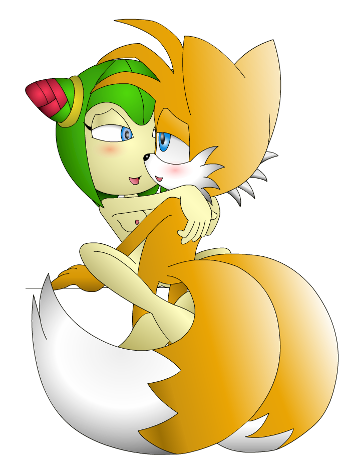 alpha_channel anthro blush breasts canine cosmo_the_seedrian duo female flora_fauna fox interspecies male mammal miles_prower multiple_tails nipples plain_background seedrian sega sex sonic_(series) sonic_team sonic_x straight tails tom_elias transparent_background