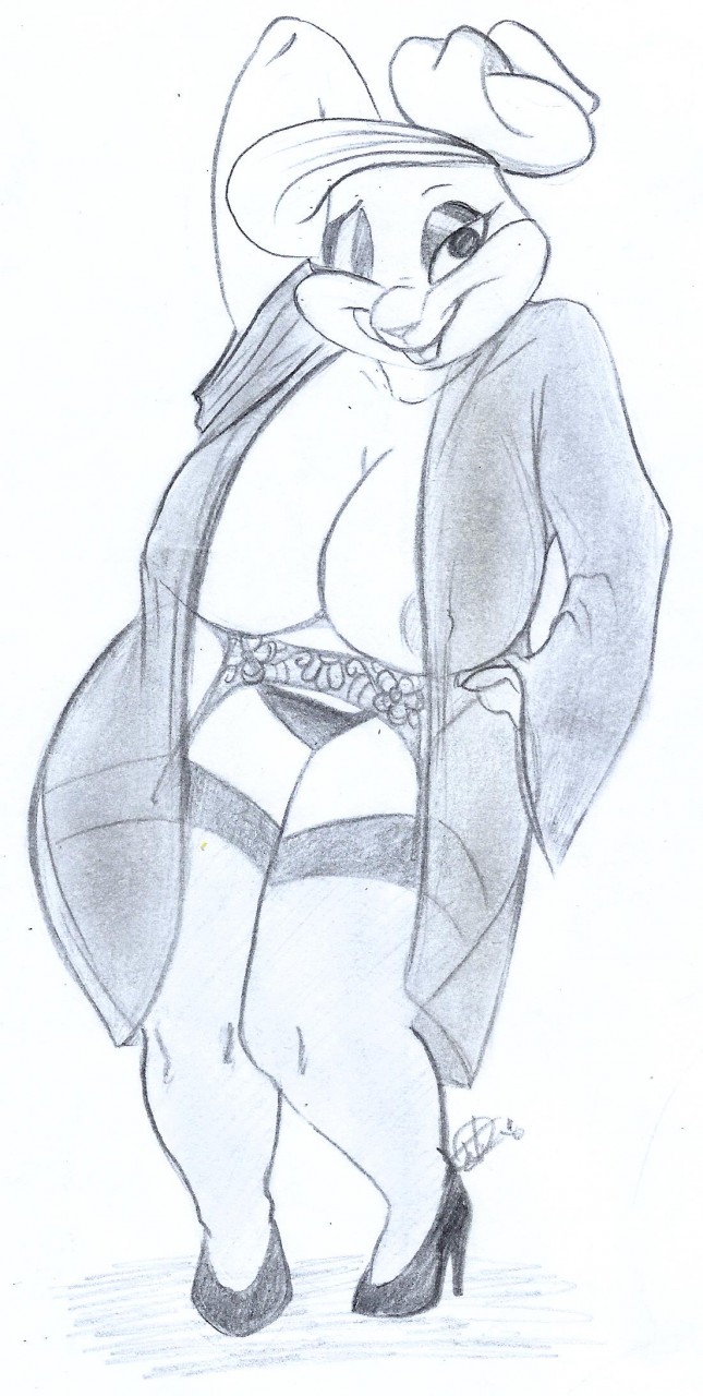 2018 anthro areola big_breasts blonde_hair breasts buckteeth butt clothed clothing female footwear fur garter_belt garter_straps hair high_heels huge_breasts lagomorph legwear lingerie looking_at_viewer looking_at_viwer looney_tunes mammal mature_female mother nipples nude panties parent patricia_bunny rabbit ruby-kila shoes smile solo stockings teeth the_looney_tunes_show thick_thighs thigh_highs tiny_toon_adventures underwear warner_brothers