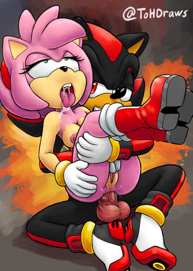 2018 ahegao amy_rose anal anal_penetration anthro anthro_on_anthro anus balls black_nose boots breasts clothing duo female fingering footwear fur gloves green_eyes hair hairband half-closed_eyes hedgehog looking_pleasured male male/female male_penetrating mammal mostly_nude nipples on_top open_mouth orgasm penetration penis pink_hair pussy red_eyes saliva sex shadow_the_hedgehog short_hair signature sitting sonic_(series) sr the_other_half tongue tongue_out video_games