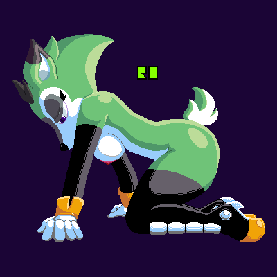 anthro archie_comics breasts butt clothing clove_the_pronghorn crawling digital_media_(artwork) female gloves leggings legwear mammal nipples pixel_(artwork) randomobliquity_(artist) simple_background solo sonic_(series) sprite