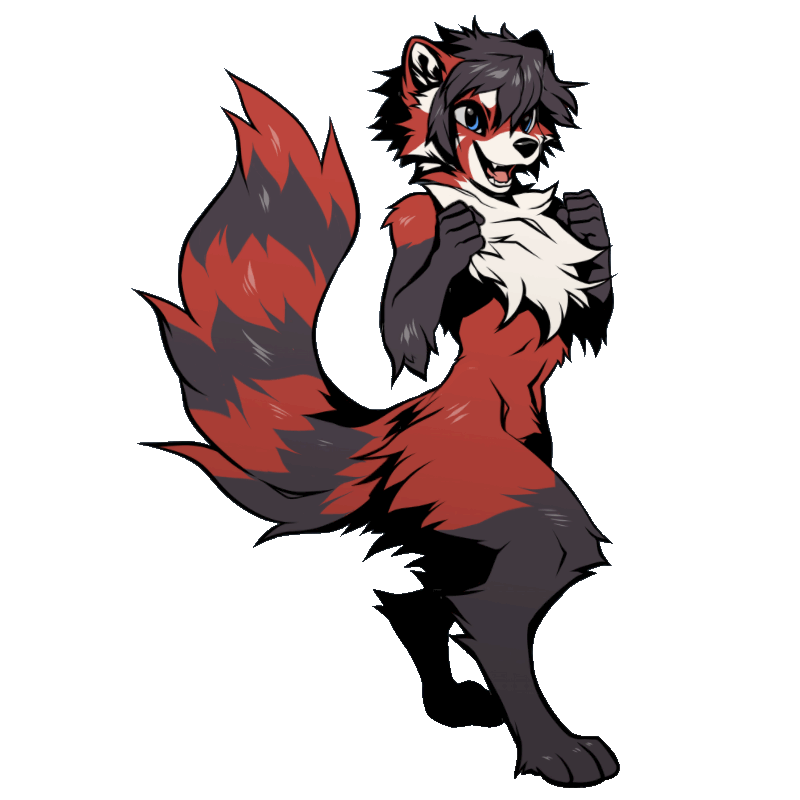 2019 2d_animation ailurid alpha_channel animated anthro blue_eyes colored digital_media_(artwork) excited fluffy fluffy_tail fur happy hi_res kati kjoee88 male mammal nude open_mouth paws popparotzi red_fur red_panda simple_background smile solo transparent_background tuft white_fur