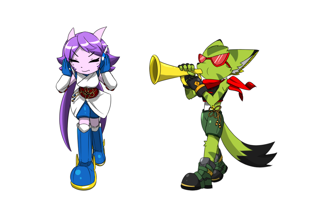 2018 alpha_channel annoyance anthro aquatic_dragon boots breasts carol_tea clothed clothing dragon duo eyes_closed eyewear feline female footwear freedom_planet freedom_planet_2 fur green_fur hybrid kenjikanzaki05 mammal meme midriff obnoxious sash_lilac simple_background sunglasses transparent_background video_games wildcat