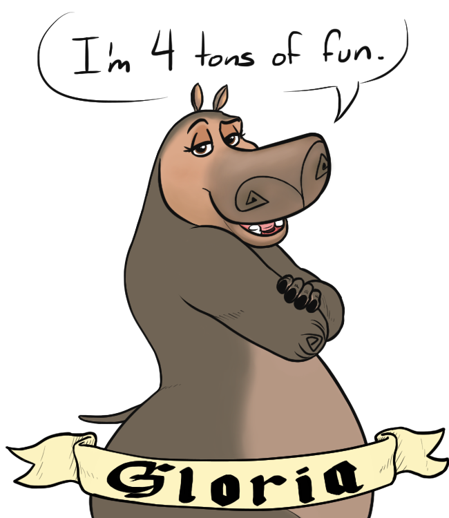 2018 alpha_channel anthro belly digital_media_(artwork) dreamworks english_text female gloria_(madagascar) hippopotamus human_(artist) madagascar mammal obese obese_female overweight simple_background smile solo text transparent_background