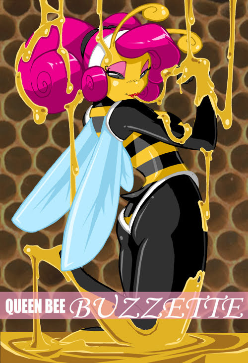 anthro arthropod bee beehive butt_pose buzzette hive honey insect queen_bee shonuff shonuff44