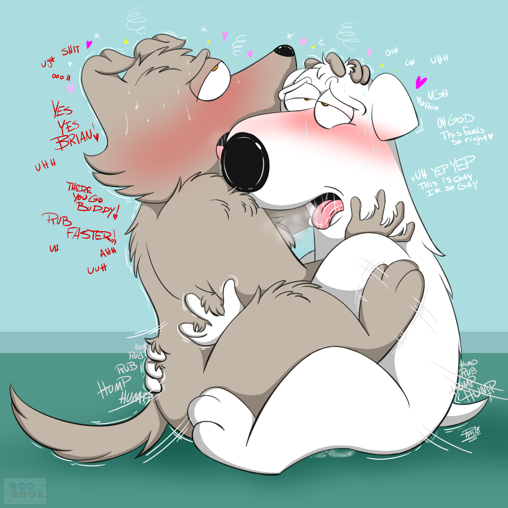 anthro blush brian_griffin canine dog duo family_guy frottage male male/male mammal new_brian rcc2002 sex