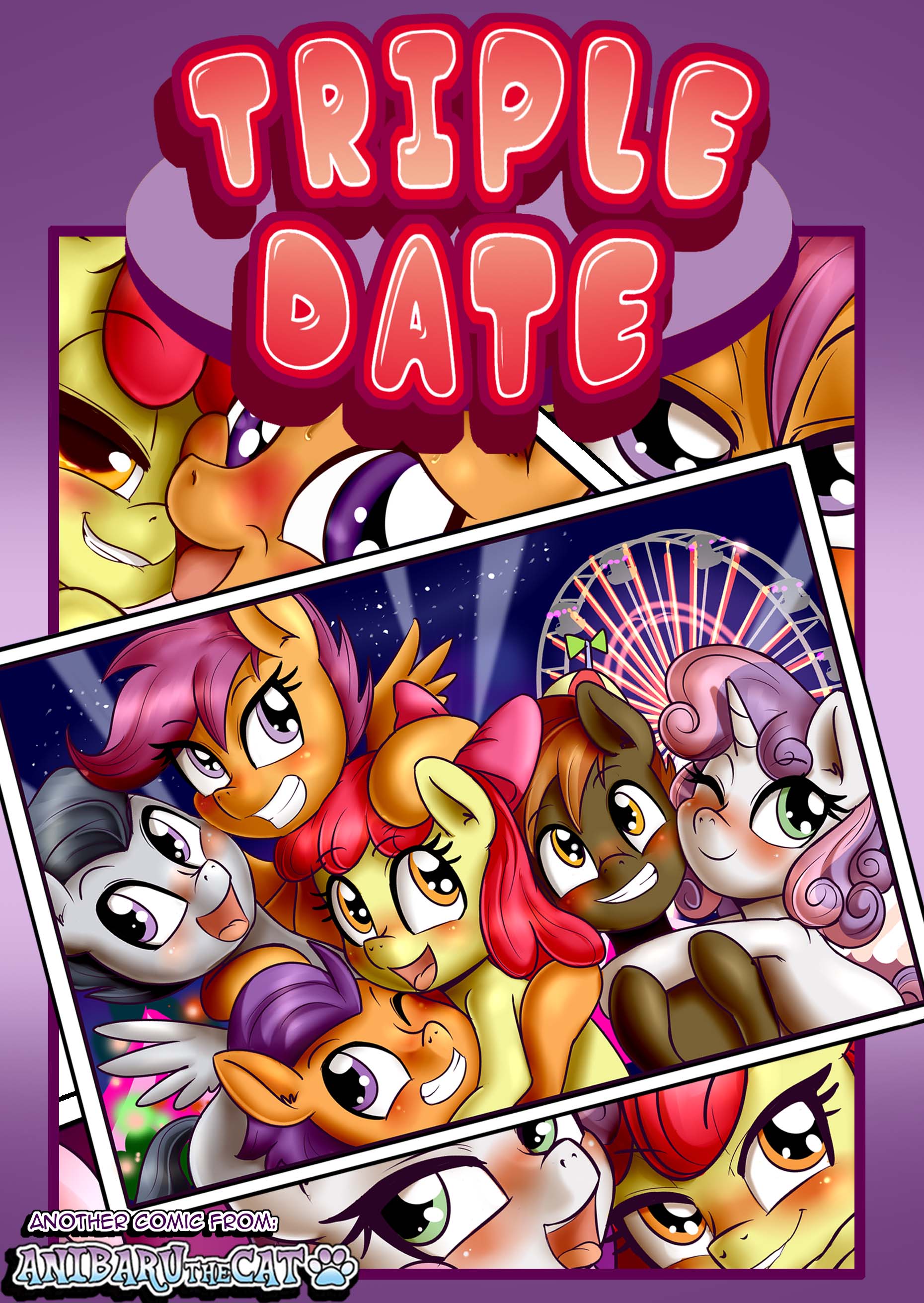 2018 absurd_res anibaruthecat apple_bloom_(mlp) blush button_mash_(mlp) earth_pony english_text equine female friendship_is_magic grin group hair hair_bow hair_ribbon hat hi_res horn horse mammal multicolored_hair my_little_pony one_eye_closed open_mouth outside pegasus pony propeller_hat ribbons rumble_(mlp) scootaloo_(mlp) smile sweetie_belle_(mlp) tender_taps_(mlp) text two_tone_hair unicorn wings young