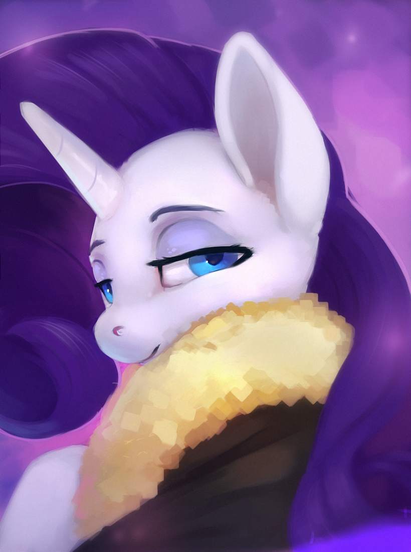 2018 clothing equine female friendship_is_magic hair half-closed_eyes horn long_hair looking_at_viewer mammal my_little_pony rarity_(mlp) rodrigues404 solo unicorn