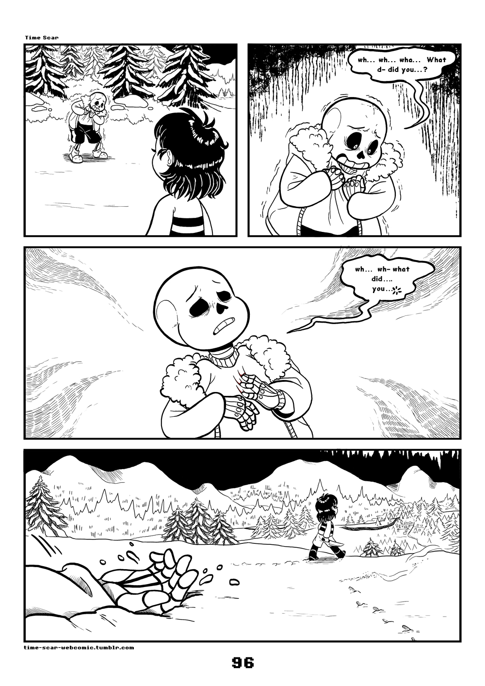 2018 ambiguous_gender animated_skeleton bone c-puff clothed clothing comic english_text hi_res human male mammal not_furry protagonist_(undertale) sans_(undertale) skeleton speech_bubble text undead undertale video_games