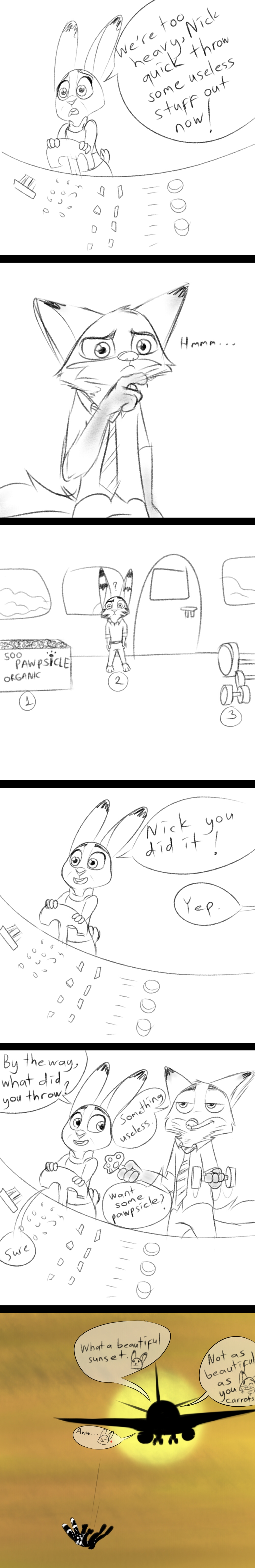 2018 anthro canine clothed clothing comic disney english_text female fox fully_clothed fur gokhan16 jack_savage judy_hopps lagomorph male mammal nick_wilde rabbit speech_bubble text zootopia