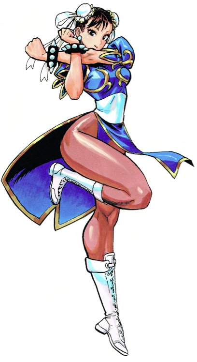 breasts brown_eyes brown_hair bun_cover china_dress chinese_clothes chun-li cosplay double_bun dress earrings full_body jewelry medium_breasts murata_yuusuke pantyhose pelvic_curtain pose smile solo standing standing_on_one_leg street_fighter white_footwear