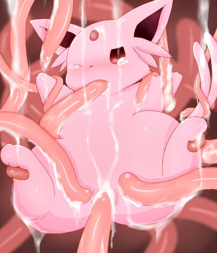 3_toes black_nose blush cum cum_drip cum_everywhere cum_in_mouth cum_in_pussy cum_inside cum_on_body dripping ears_up eeveelution espeon female feral forked_tail messy nintendo one_eye_closed oral oral_penetration pawpads penetration pok&eacute;mon pok&eacute;mon_(species) red_eyes red_pawpads slightly_chubby solo spread_legs spreading tears tentacles toes vaginal vaginal_penetration video_games yukimi_rumine