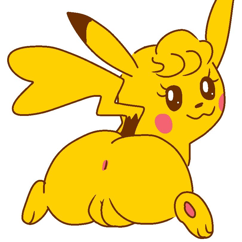2018 anus big_butt butt cleft_tail cute female feral fur jk-kino looking_at_viewer looking_back nintendo pikachu pok&eacute;mon pok&eacute;mon_(species) pussy smile solo spread_legs spreading thick_thighs video_games wide_hips yellow_fur