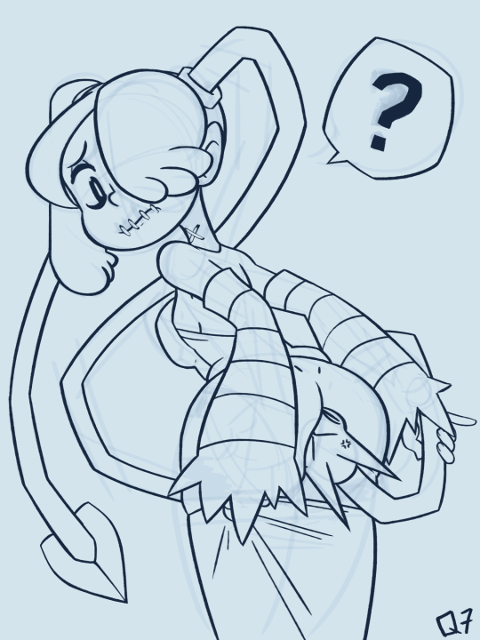 head_in_ass head_insertion leviathan living_butt_plug living_sex_toy q7 skullgirls squigly