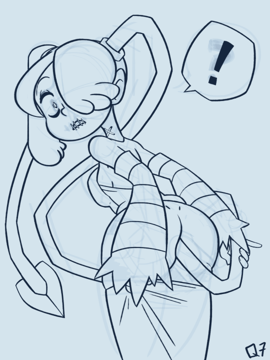 head_in_ass head_insertion leviathan living_butt_plug living_sex_toy q7 skullgirls squigly