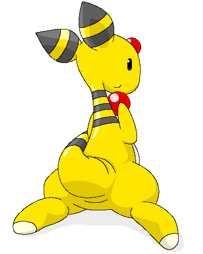 ambiguous_gender ampharos animal_genitalia cloaca nintendo pasaran pok&eacute;mon pok&eacute;mon_(species) simple_background solo video_games white_background