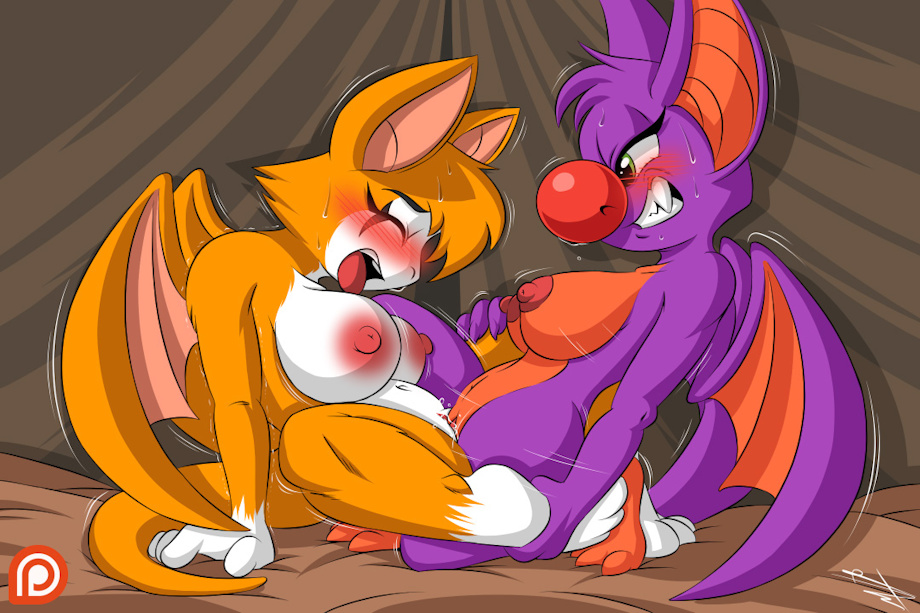 bat blush breasts dust:_an_elysian_tail euyoshi89 fangs female female/female fidget fur invalid_tag laylee mammal multicolored_fur nipples paws sex sweat tent tribadism tuft two_tone_fur video_games wings yooka-laylee