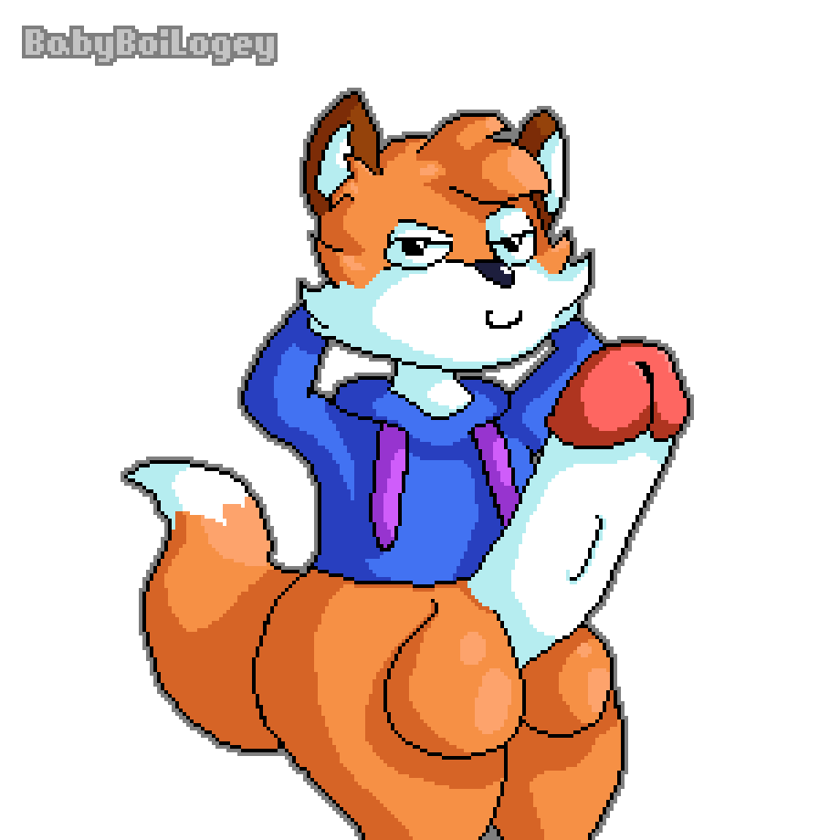 babyboilogey balls big_balls big_penis bottomless canine clothed clothing fox huge_balls huge_penis male mammal penis superiorfox