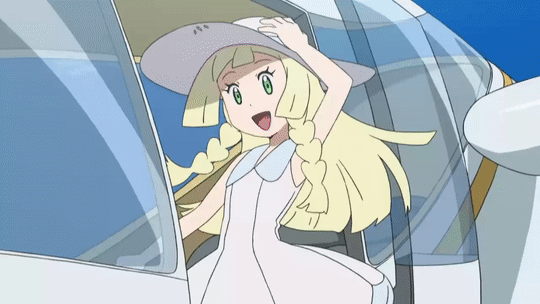 1girl :d aircraft airplane animated animated_gif black_hair blonde_hair blue_sky cloud cloudy_sky day dithering dress fence gen_1_pokemon gen_4_pokemon gen_7_pokemon green_eyes house jet lillie_(pokemon) long_hair lycanroc open_mouth outdoors palm_tree picket_fence pikachu pokemon pokemon_(anime) pokemon_(creature) pokemon_sm_(anime) rotom rotom_dex rowlet running satoshi_(pokemon) screencap sky sleeveless sleeveless_dress smile torracat tree tropical waving_arms wooden_fence
