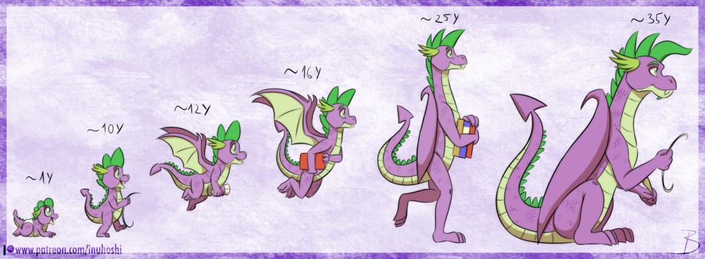 2018 age_progression aged_up book dragon fangs friendship_is_magic inuhoshi-to-darkpen male my_little_pony scroll spike_(mlp) wings young