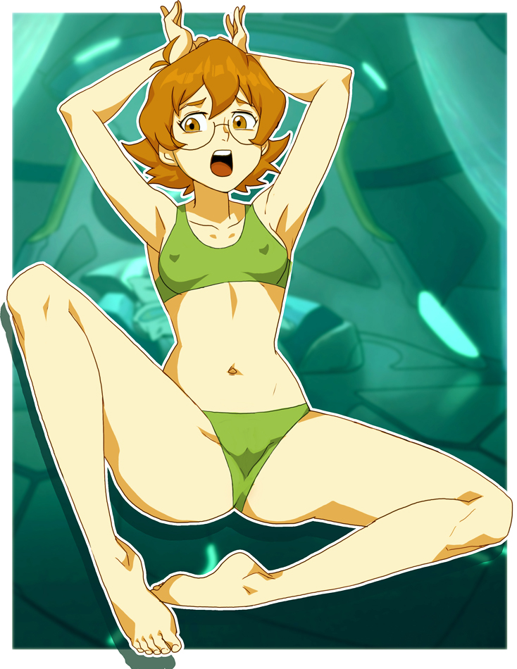 ass breasts brown_hair daga feet glasses katie_holt navel nipples panty pidge pidge_gunderson short_hair small_breasts soles spread_legs tagme toes voltron voltron_legendary_defender