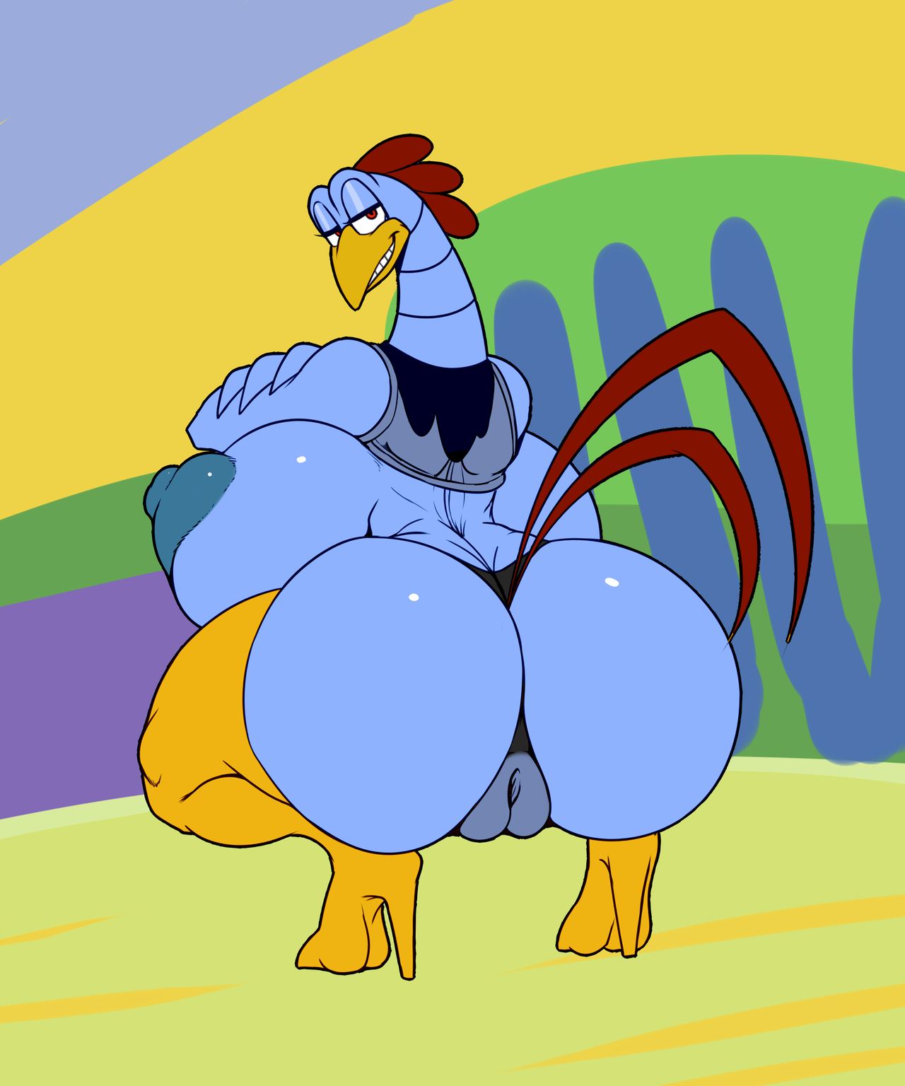 avian ber00 big_breasts big_butt bird breasts butt camel_toe chicken clothing female footwear high_heels machine pussy robot scratch_(character) shoes solo sonic_(series)