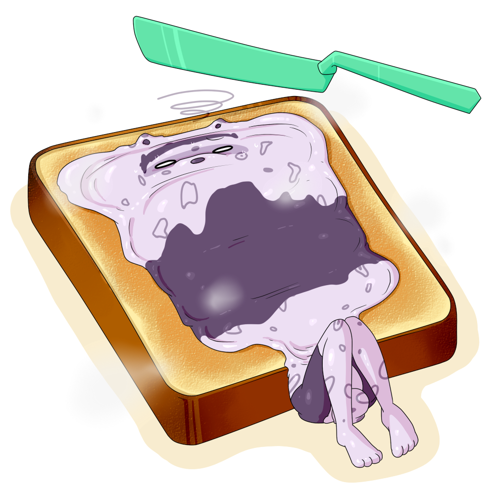 2014 bread dlrowdog feline female flattened food mammal melting solo sweat toast