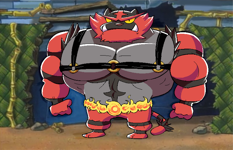 2018 3_toes 4_fingers abs aliasing angry anthro arena biceps big_muscles biped black_fur black_markings black_stripes black_tail brown_nose cheek_tuft chest_markings colosseum crossover daily-incineroar destruction digital_drawing_(artwork) digital_media_(artwork) eyebrows facial_markings fangs featureless_crotch feline fire fist forehead_markings front_view frown full-length_portrait fur fur_tuft grey_fur harness incineroar lighting male mammal markings mostly_nude multicolored_fur muscular muscular_male muscular_thighs neck_muscles nickelodeon nintendo no_sclera parody pecs photo_background plantigrade pok&eacute;mon pok&eacute;mon_(species) portrait pseudo_clothing red_eyebrows red_fur red_markings red_stripes red_tail rock rubble seats serious shadow slit_pupils solo spongebob_squarepants standing stare striped_fur striped_tail stripes toes toony triceps tuft two_tone_tail unibrow video_games yellow_eyes