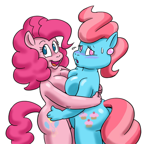 2011 anthro anthrofied blue_eyes blush breast_squish breasts breasts_frottage carelessdoodler cutie_mark ear_piercing earth_pony equid equine female female/female friendship_is_magic hair hand_on_hip horse hug looking_at_viewer mammal mrs._cake_(mlp) multicolored_hair my_little_pony open_mouth open_smile piercing pink_eyes pink_hair pinkie_pie_(mlp) pony portrait simple_background slightly_chubby smile sweat sweatdrop three-quarter_portrait two_tone_hair white_background