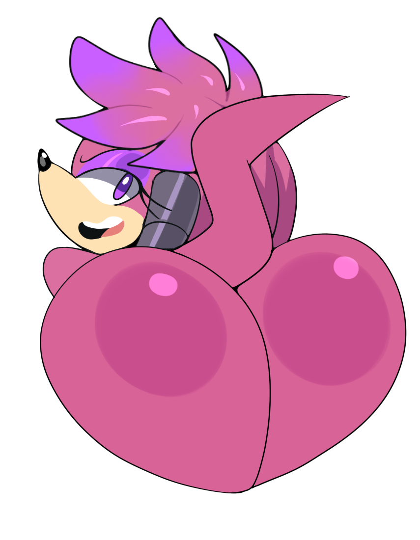 alpha_channel anthro bent_over big_butt bubble_butt butt butt_focus echidna eyelashes eyeshadow female hair icon julie-su looking_back makeup mammal monotreme multicolored_hair on_glass open_mouth pink_hair presenting presenting_hindquarters purple-hair purple_eyes rear_view simple_background solo sonic_(series) squish_(artist) transparent_background two_tone_hair