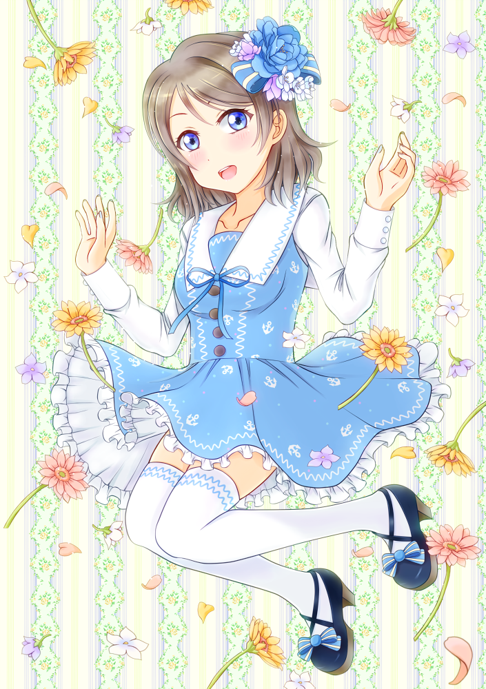 1girl artist_request birthday female happy_birthday love_live! love_live!_sunshine!! solo watanabe_you