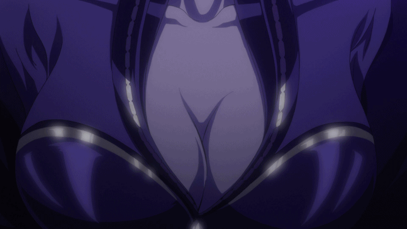1girl 1other animated animated_gif bayonetta bayonetta:_bloody_fate bayonetta_(character) beauty_mark black_hair bodysuit breasts cleavage collarbone earrings edited eyelashes eyeshadow female funimation glasses gonzo_(company) grey_eyes indoors jewelry large_breasts licking licking_lips lips long_hair looking_at_viewer looking_down loop makeup mole mole_under_mouth pov pov_eye_contact sega smirk solo standing staring third-party_edit tongue tongue_out very_long_hair